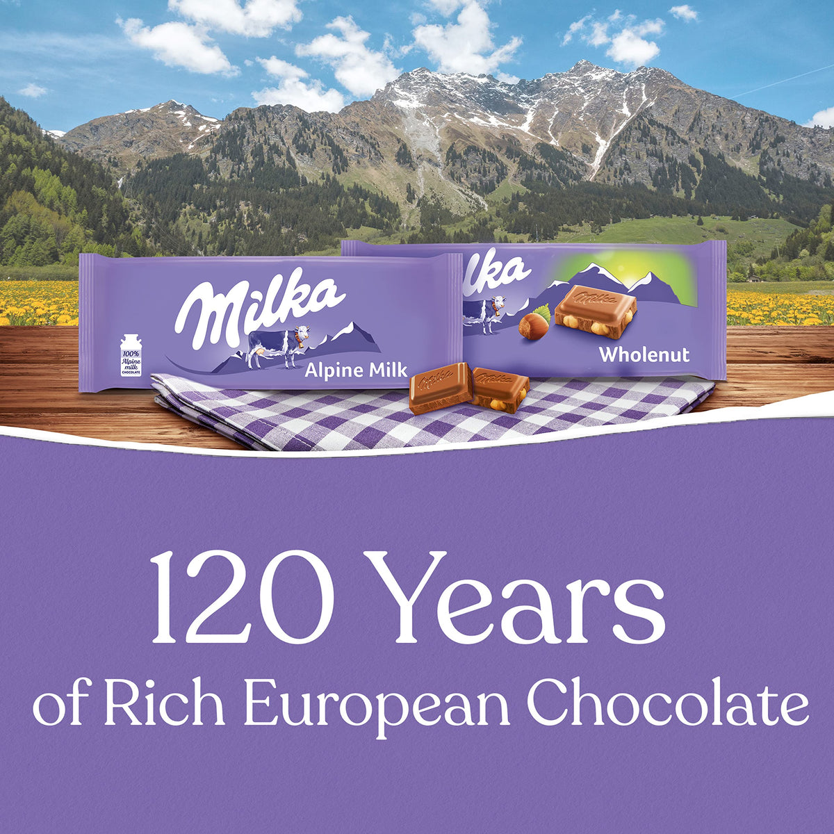 Chocolate Bars Variety Pack, Alpine Milk & Hazelnut, 10 - 3.52 oz Bars V525390