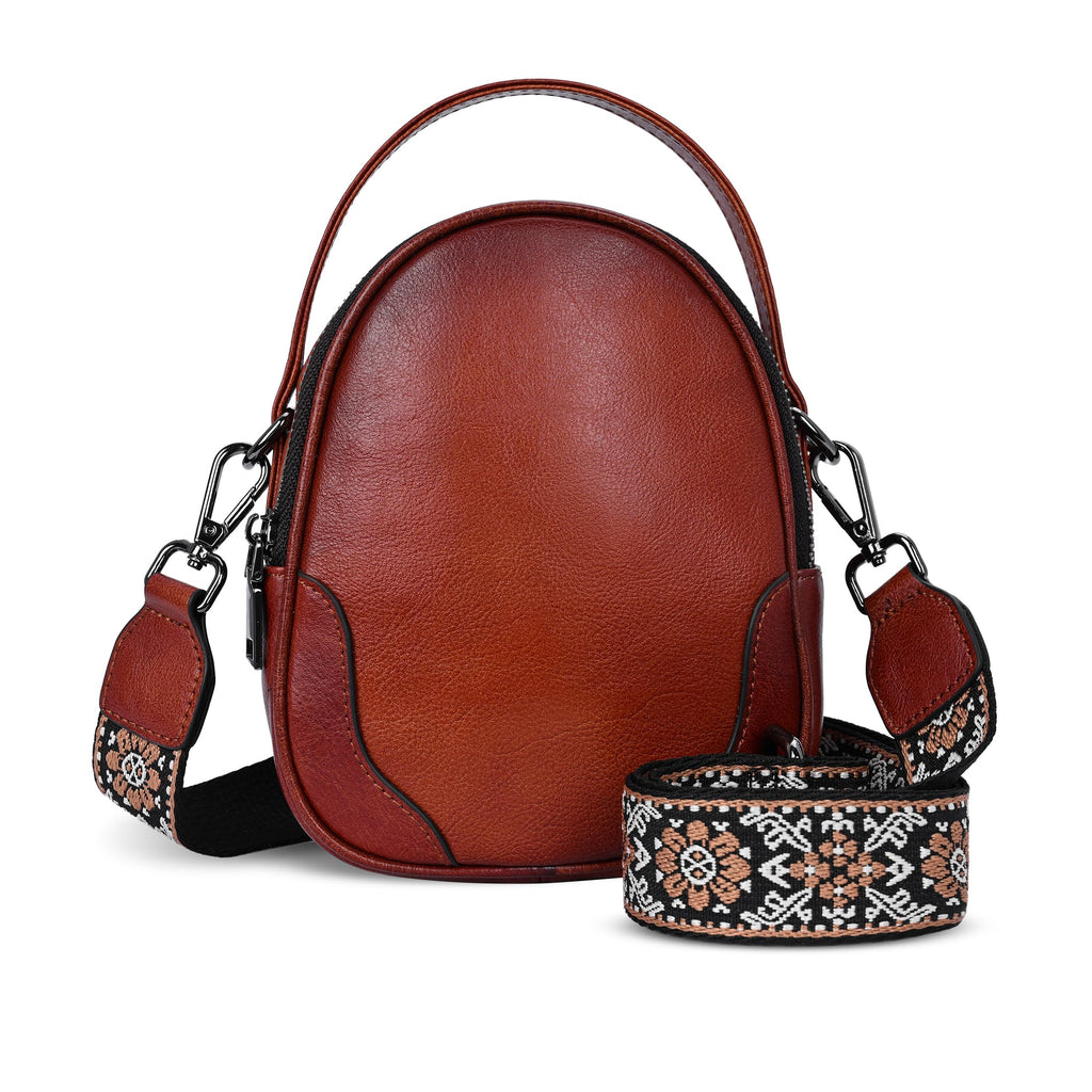 Small Leather Crossbody Bag X9370