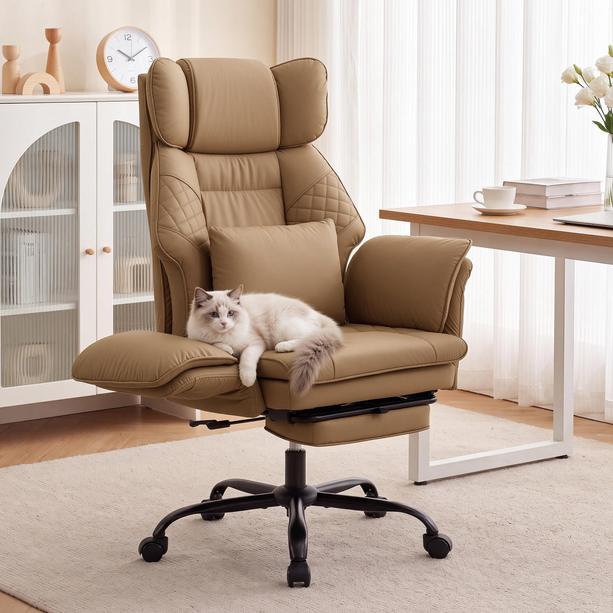 Criss Cross Chair with Flip Armrests E6205