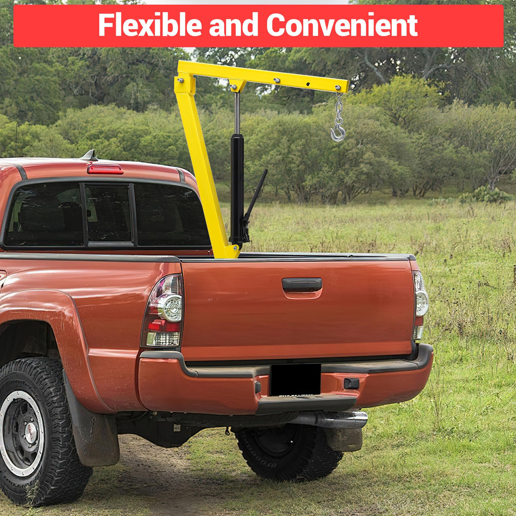 1000 LBS Hydraulic Truck-Mounted Crane with 360° Swivel V15427