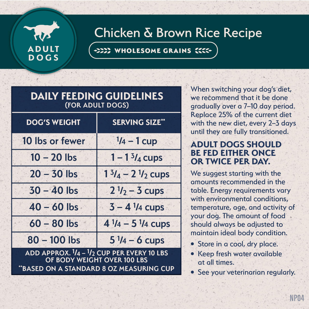 Chicken & Brown Rice 24 lb W8025