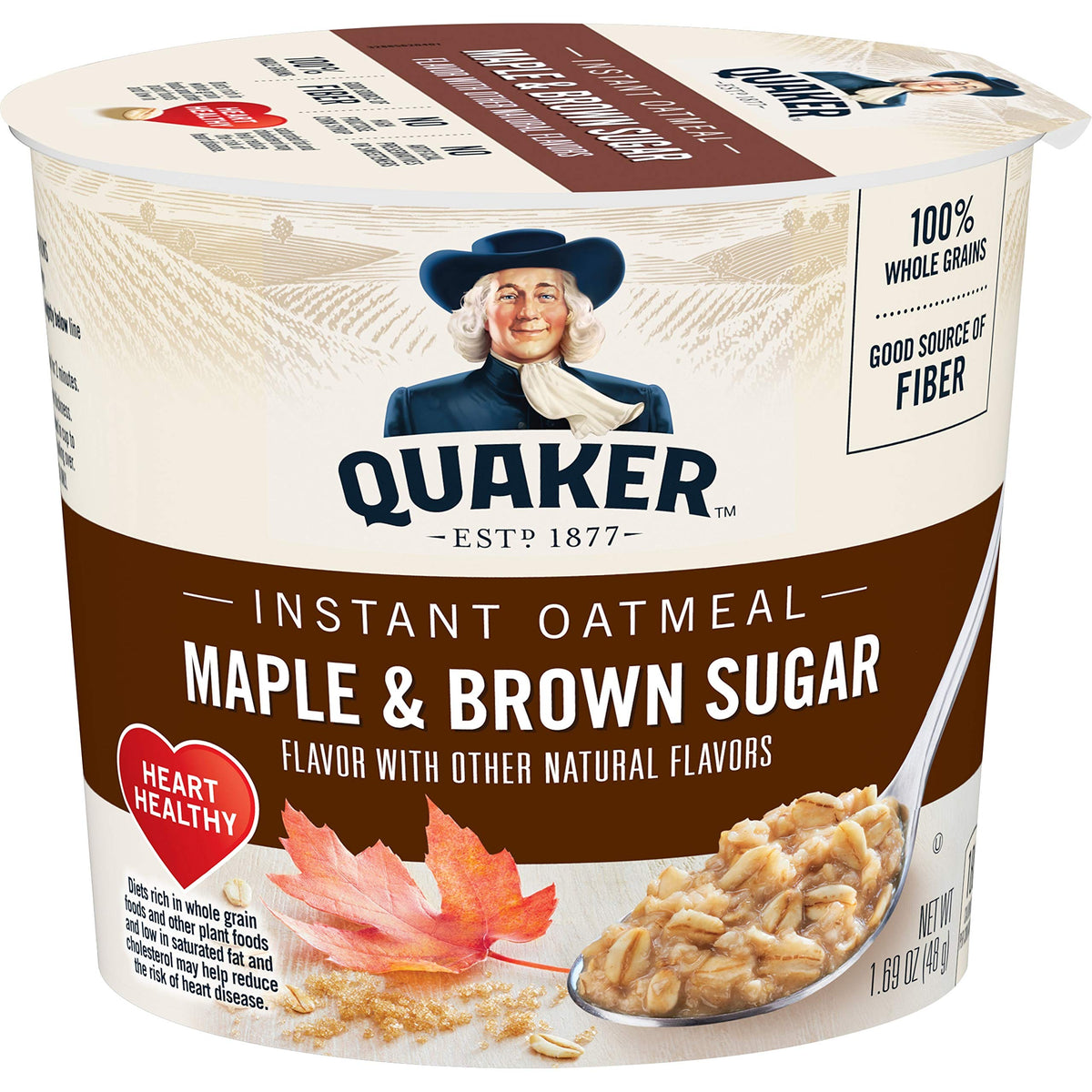Instant Oatmeal Maple Brown Sugar 1.69 Oz Pack of 5 N968243
