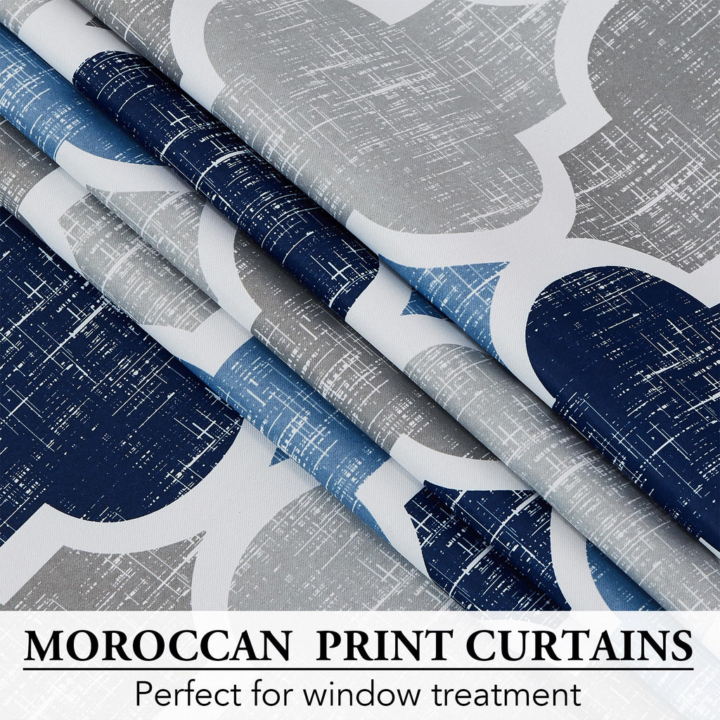 Blue Grey 100x84 Blackout Curtains N84470