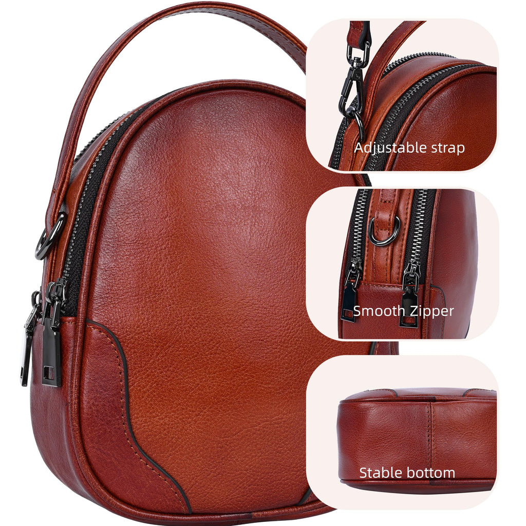 Small Leather Crossbody Bag X9370